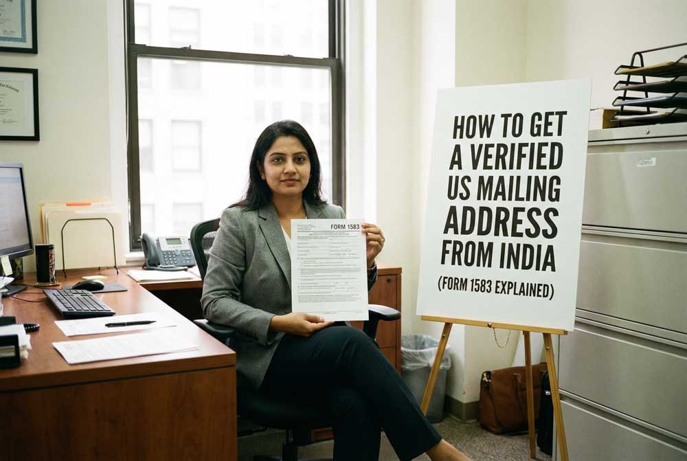 How to Get a Verified US Mailing Address from India (Form 1583 Explained)
