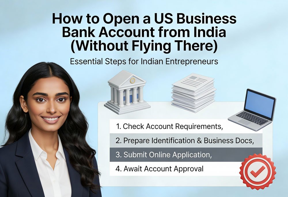 How to Open a US Business Bank Account from India (Without Flying There)